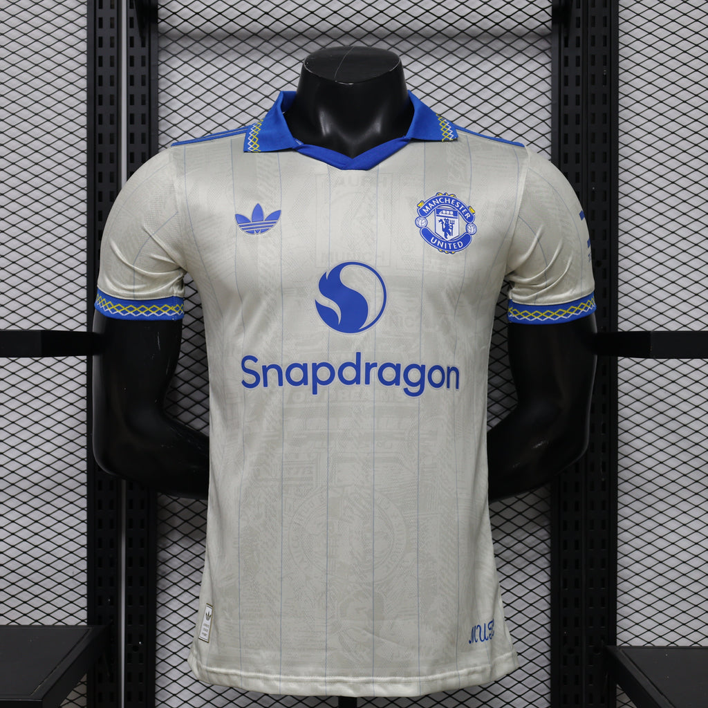 Manchester United Royal Ivory Limited Jersey