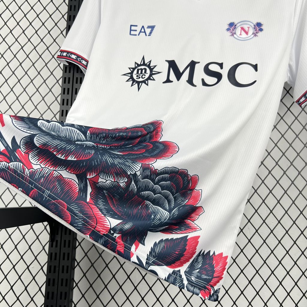Napoli Bianco Fiorito Limited Jersey