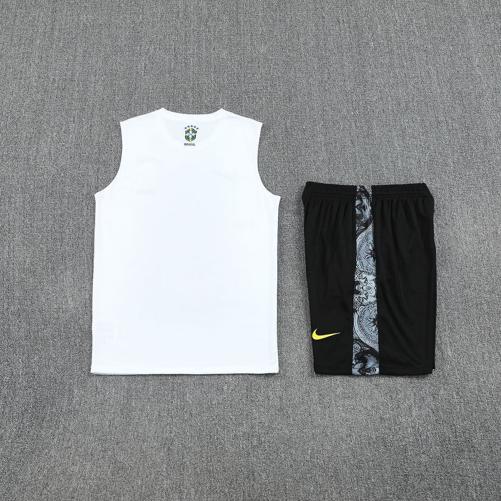 Brazil Jesus White Tank Top Set