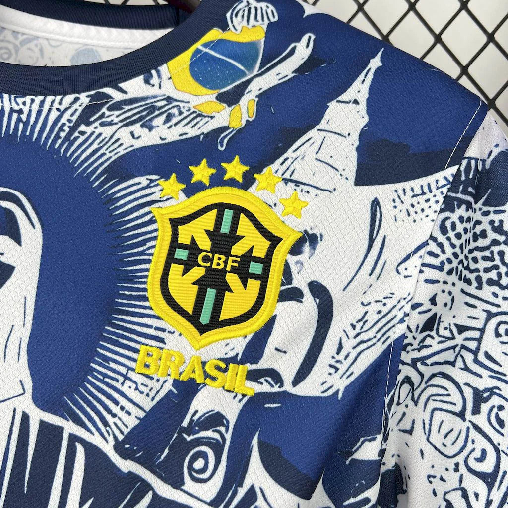 Brazil Jesus Blue Limited Jersey