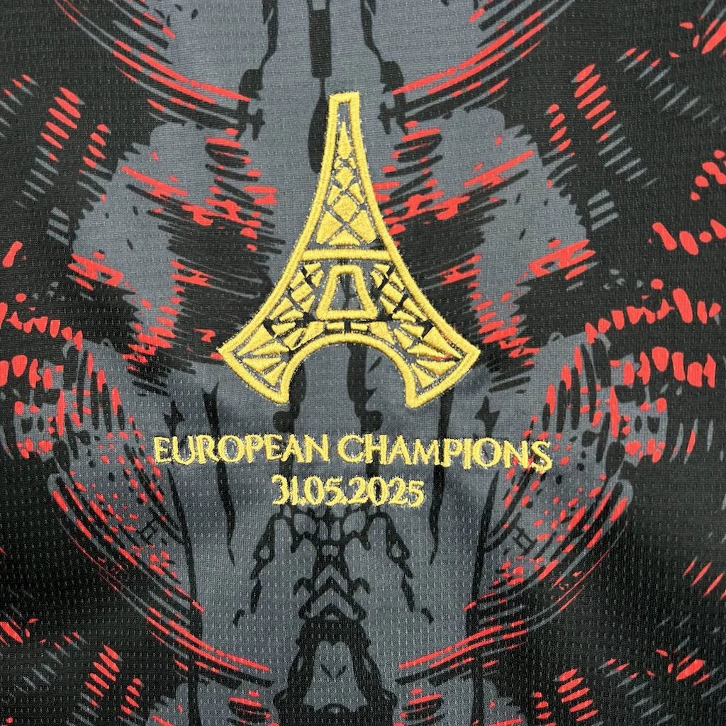 PSG CAMPEONES DE EUROPA Black Limited Jersey