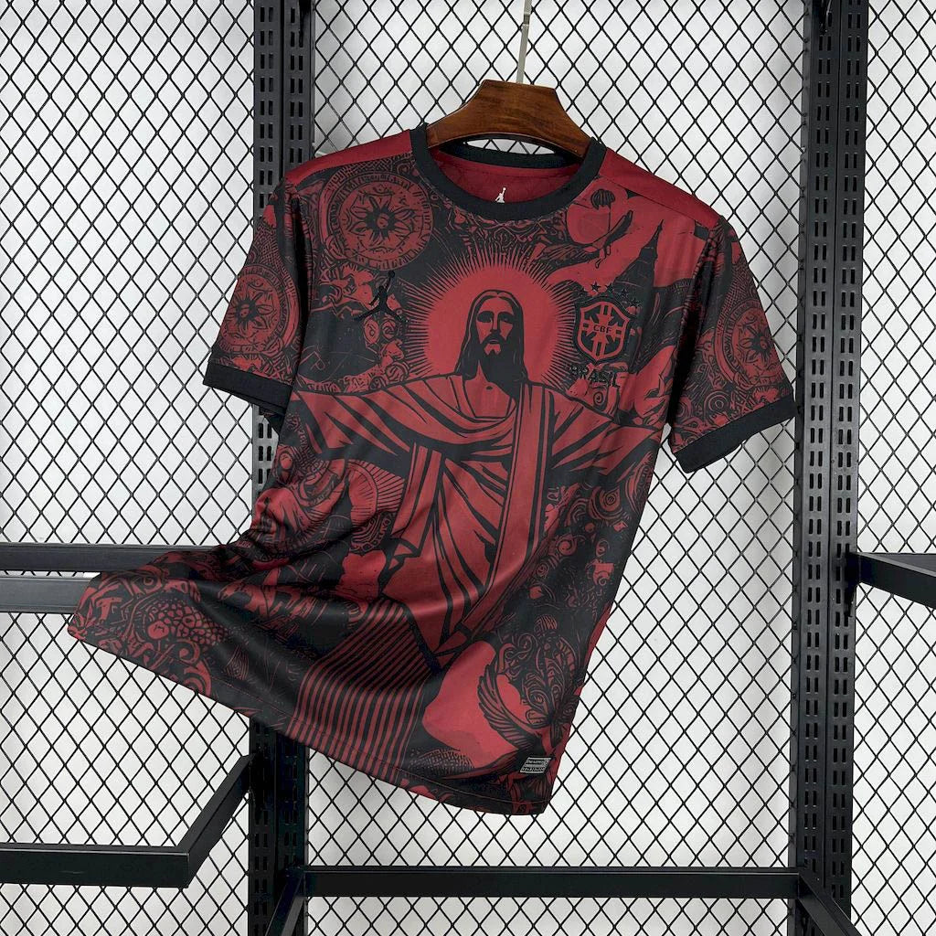 Brazil Jesus Red Limited Jersey