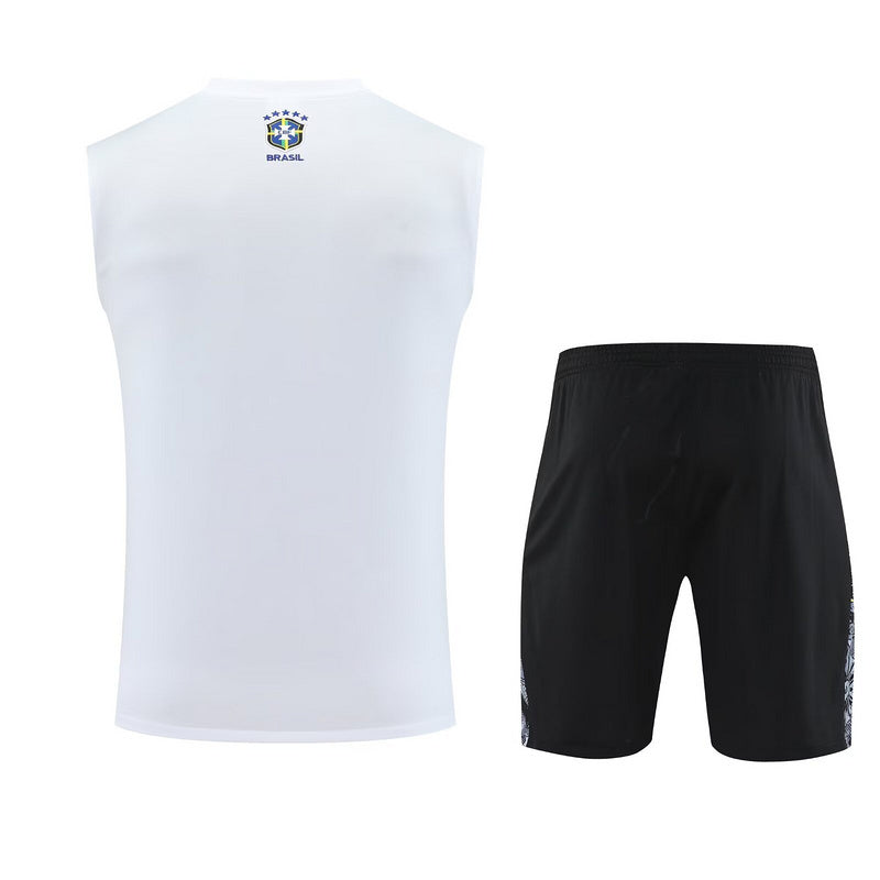 Brazil Jesus White Tank Top Set