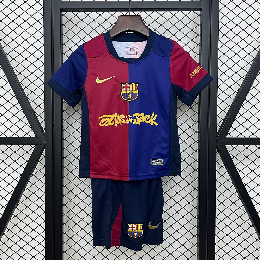 2024/2025 Barcelona x Travis Scott Home Kids Size