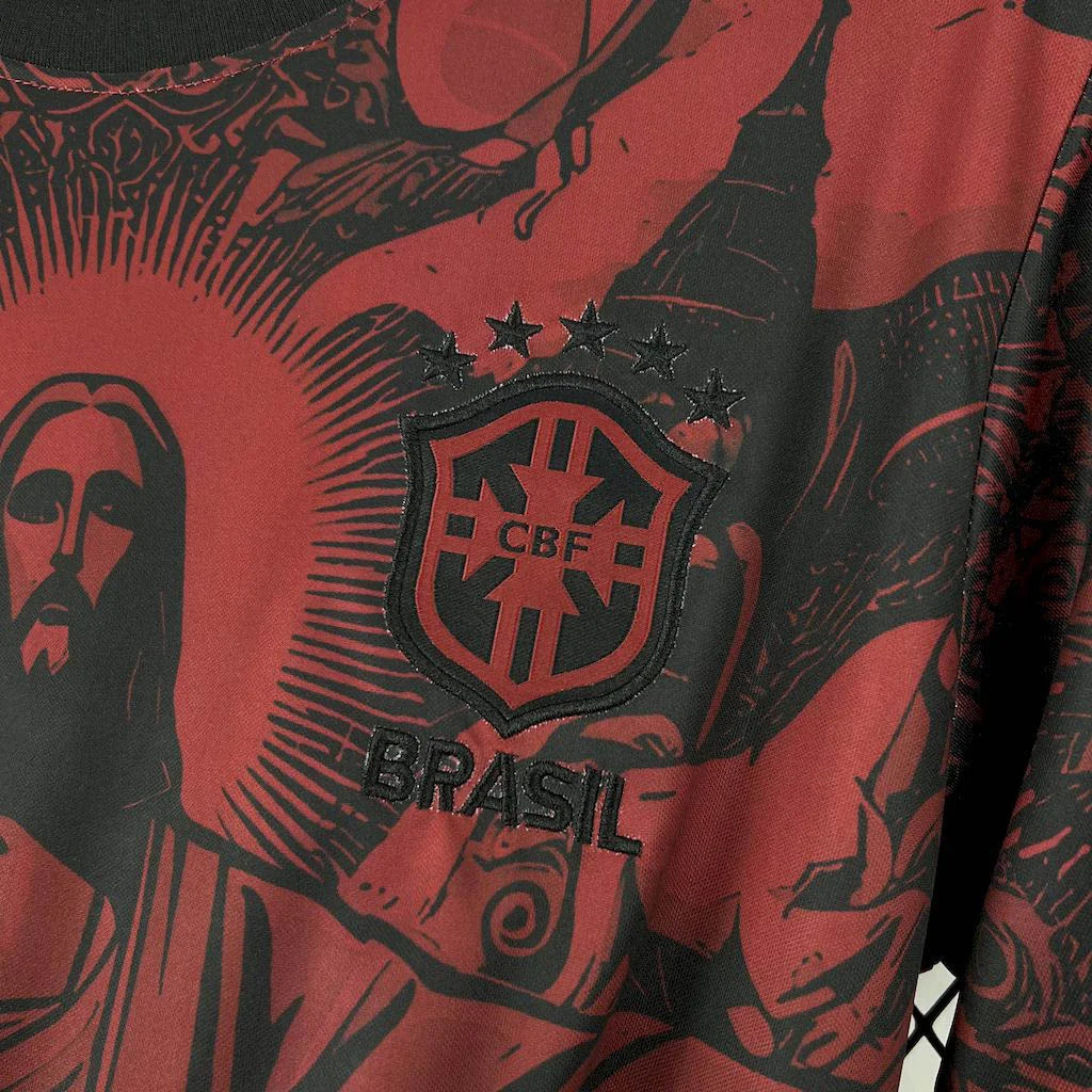 Brazil Jesus Red Limited Jersey