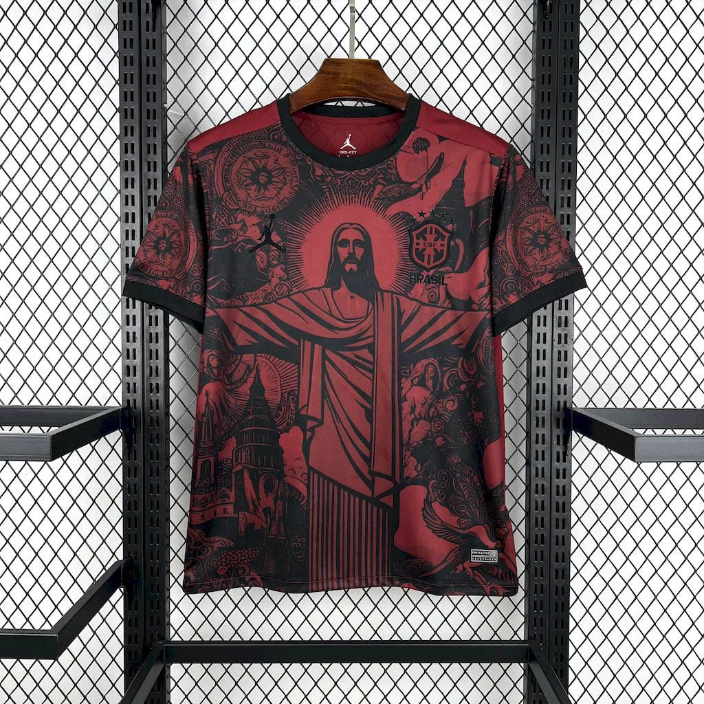Brazil Jesus Red Limited Jersey