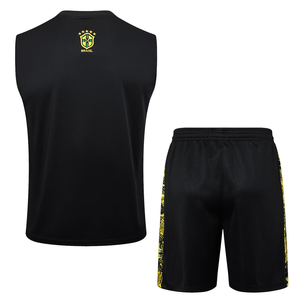 Brazil Jesus Yellow Tank Top Set