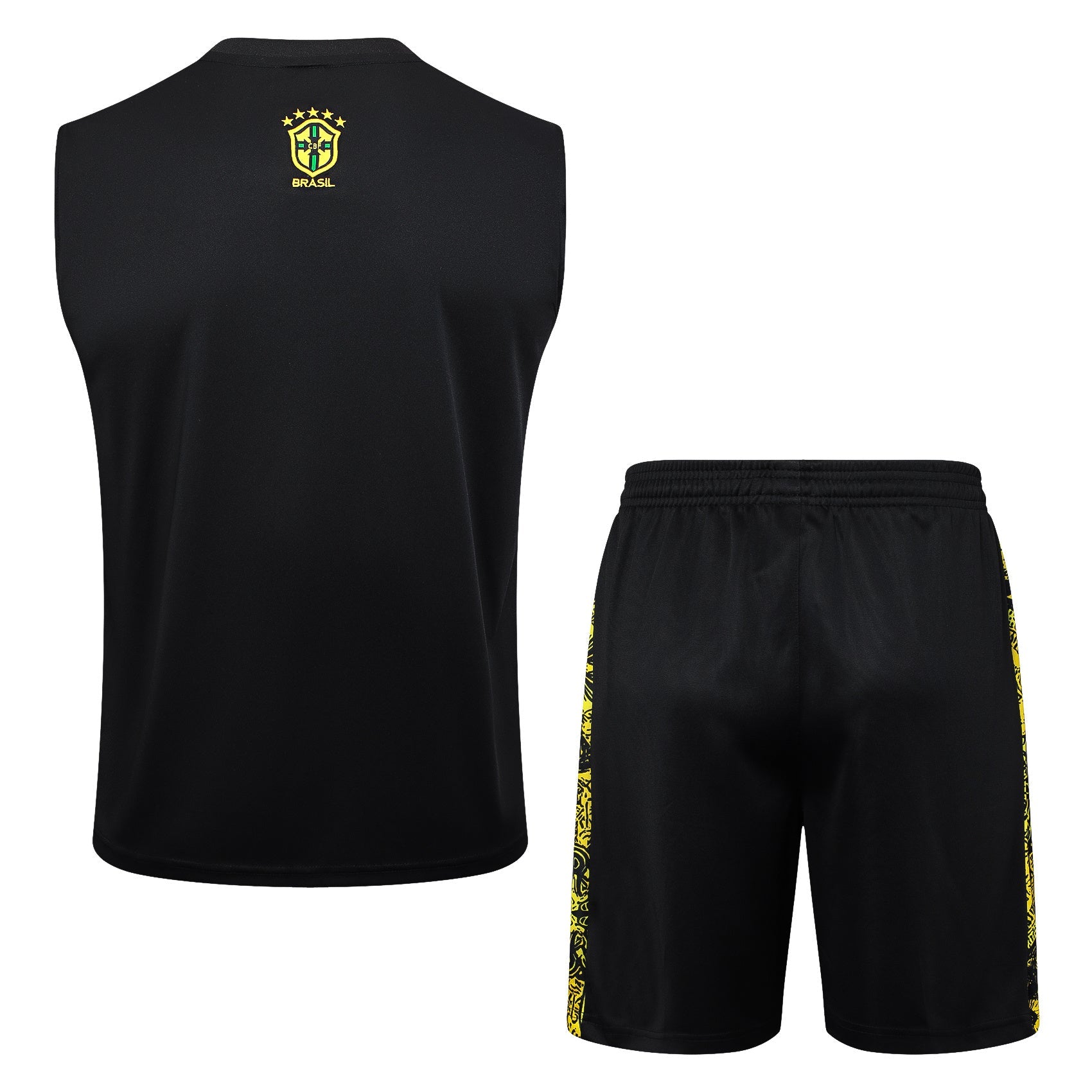 Brazil Jesus Yellow Tank Top Set