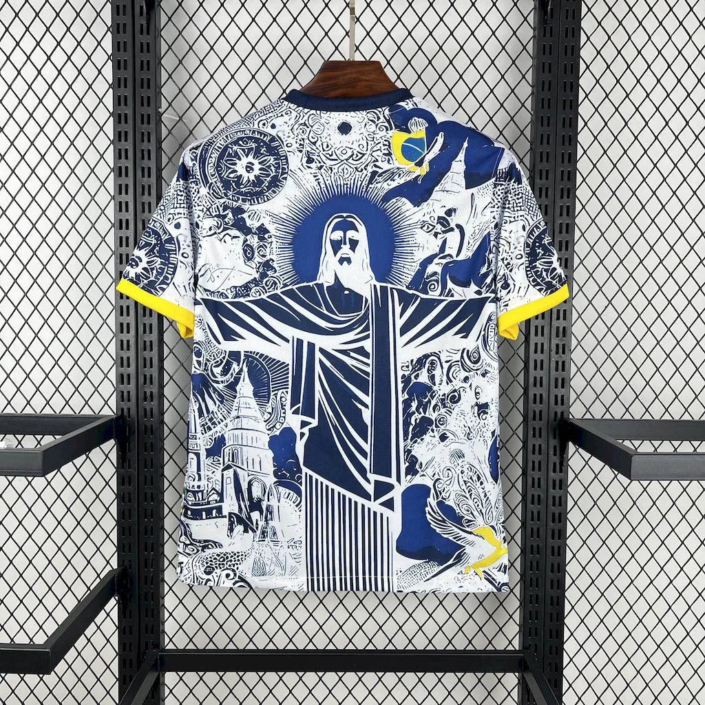 Brazil Jesus Blue Limited Jersey