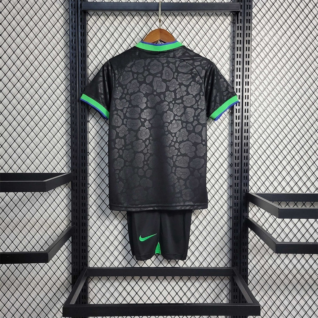 Brazil Black Leopard Kids Size Limited Jersey