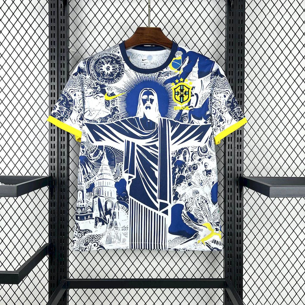 Brazil Jesus Blue Limited Jersey